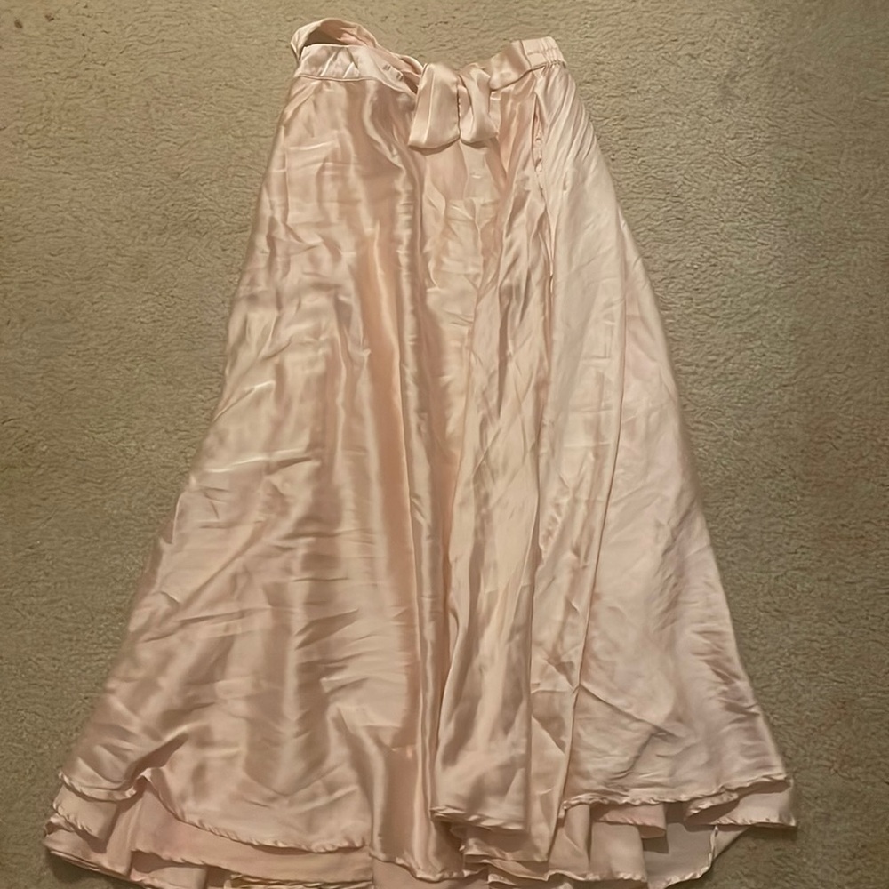 Blush Pink A-Line Skirt